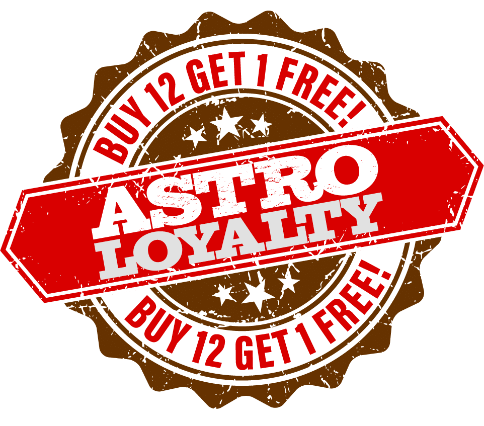 Astro Loyalty Buy 12 Get 1 Free